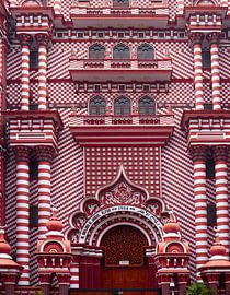 Rote Moschee in Colombo von Dilani Butink