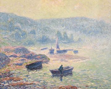 Nebel auf dem Fluss bei Pont-Aven, Henry Moret