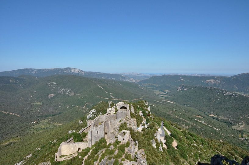 Majestic panorama from Peyrepertuse castle by Frank Photos
