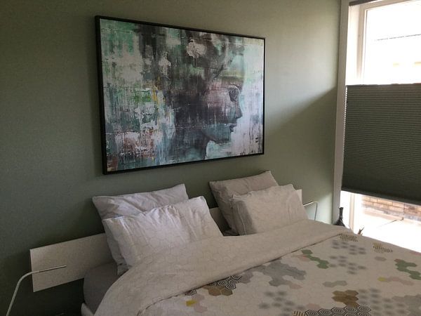 Klantfoto: Angie green van Atelier Paint-Ing, op canvas