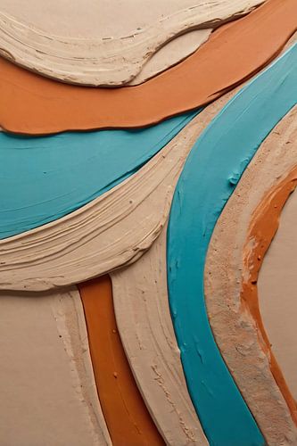 Abstracte lijnen en kleurovergangen