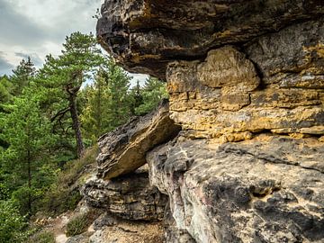 Katzstein, Suisse saxonne - paroi rocheuse Dicke Berta sur Pixelwerk