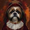 Shih Tzu Hund im viktorianischen Kleid von MIROKKU