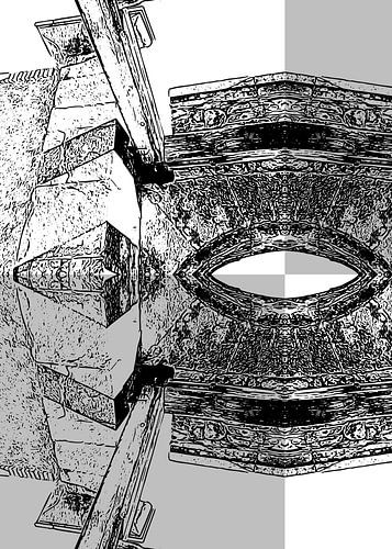 INTRA MUROS le pont levis de la porte d'Italie d'Entrevaux