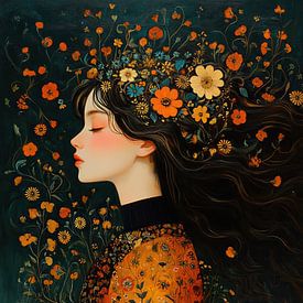 Flower wreath by Eye catching paintings