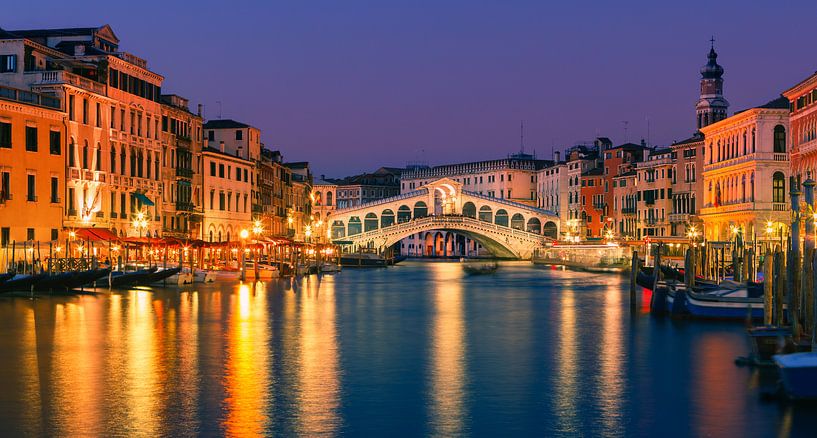 Rialto Brug in Venetië van Henk Meijer Photography