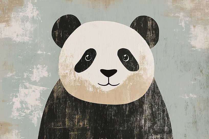 Cute panda in modern style by Imperial Art House