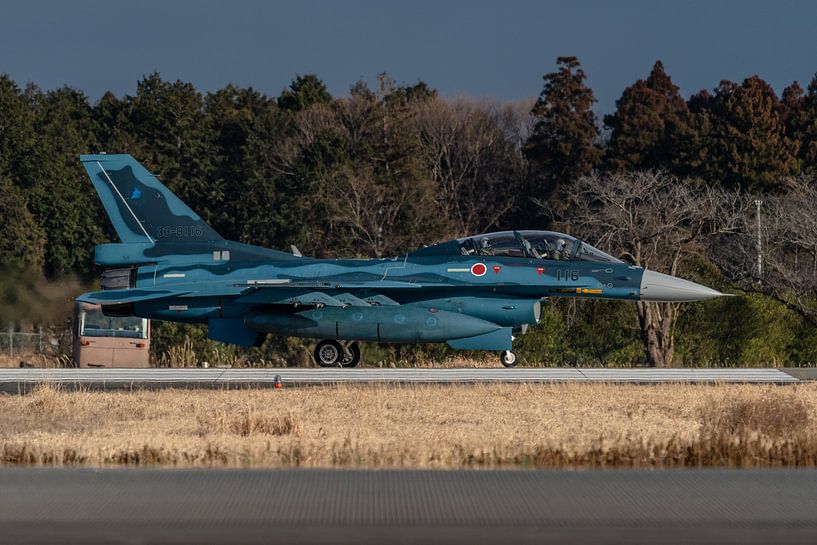 Ready for take-off! A Mitsubishi F-2B of the JASDF (Japan Air Self Defense Force) is about to take o by Jaap van den Berg