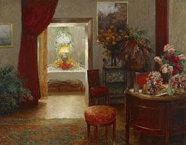 Olga Wisinger-Florian – Innenraum mit festlich gedecktem Tisch von Atelier Liesjes