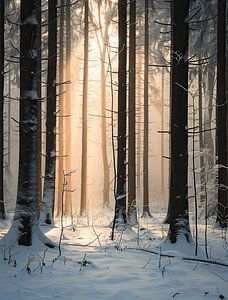Snowy Dawn by Grégoire Auger