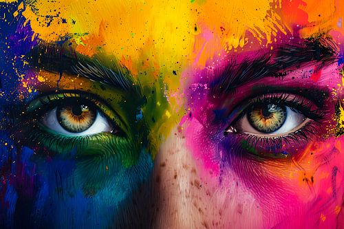 digitaal abstract schilderij