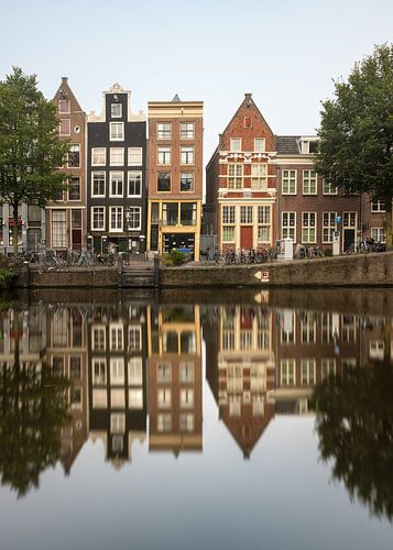 Canal and old houses in Amsterdam on Oudezijds Voorburgwal