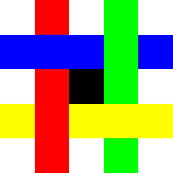 Color Permutation | ID=05 | V=06 | P #01 | DW-RBGY by Gerhard Haberern