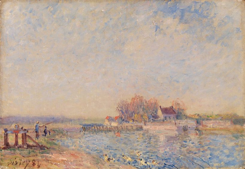 Saint Mammès-Loing kanaal, Alfred Sisley van Meesterlijcke Meesters