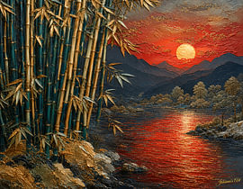 Kintsugi Nights – Bamboo Echoes at Twilight