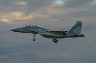 Landing Boeing F-15QA Eagle bestemd voor Qatar. van Jaap van den Berg thumbnail