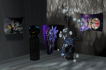 Small gallery with skull