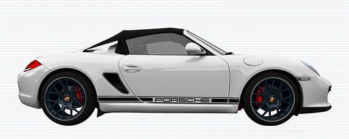 Porsche Boxster Spyder Type 987 in carrarawhite