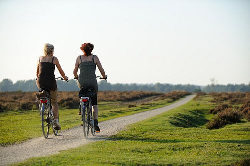 Fietsende vriendinnen