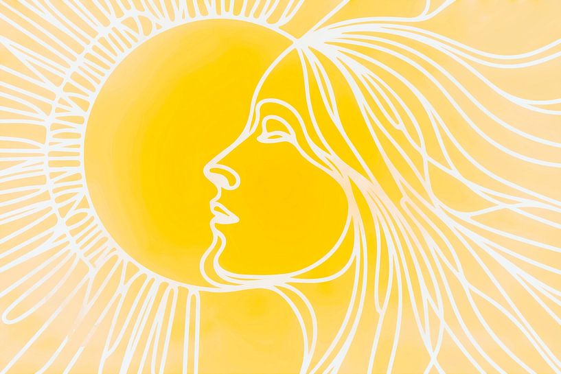 Portrait in the sunshine by Mad Dog Art