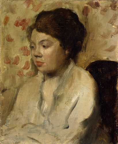 Portret van een Jonge Vrouw, Edgar Degas