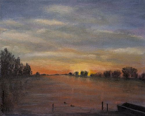 Sonnenuntergang am Wasser