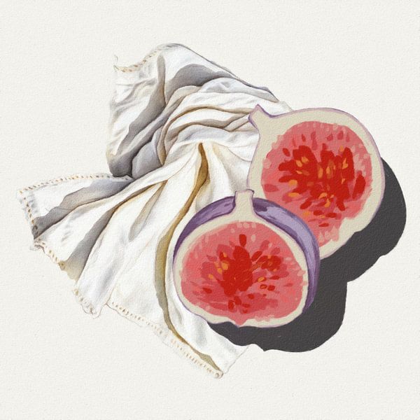Still Life with Fig by Marja van den Hurk