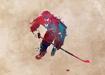 hockeyspeler #hockey #sport van JBJart Justyna Jaszke