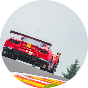 AF CORSE Ferrari 488 GTE EVO LMGTE Am raceauto op Spa van Sjoerd van der Wal Fotografie