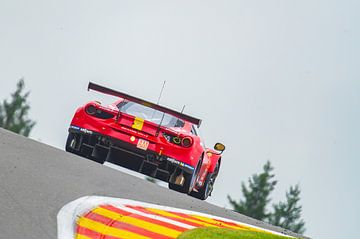 AF CORSE Ferrari 488 GTE EVO LMGTE Am raceauto op Spa van Sjoerd van der Wal Fotografie