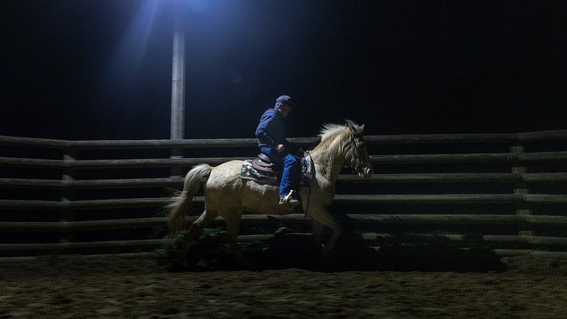 Quaterback in actie van Alex de Bolivar