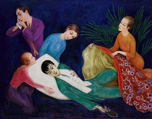 Nils Dardel  - Der sterbende Dandy (1918)