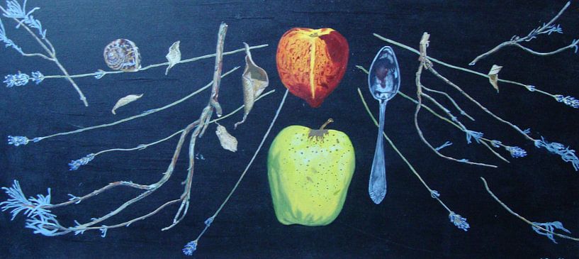 Zwevend stilleven by henry de haan