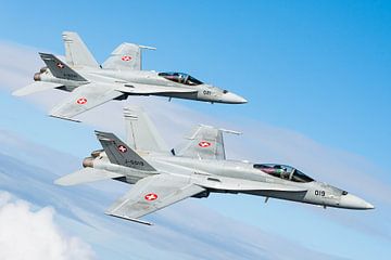 Zwitserse Luchtmacht in actie van Kris Christiaens