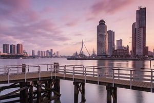 Lever du soleil à Rotterdam sur Ilya Korzelius