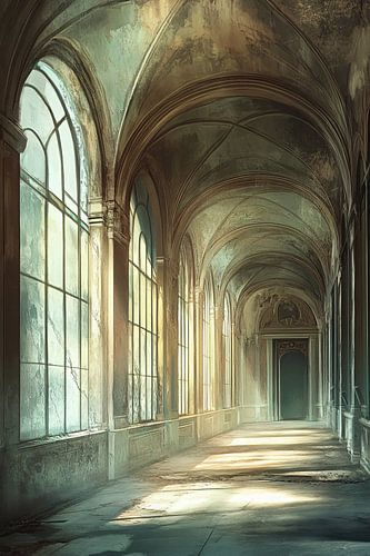 Verlaten gang in paleis