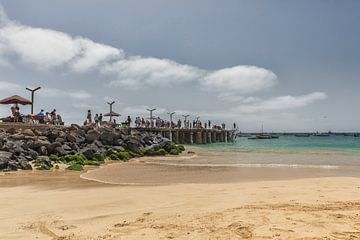 KaapVerdië, voor de kust van Senagal, het eiland Sal met zijn frisse kleuren van ingrid schot
