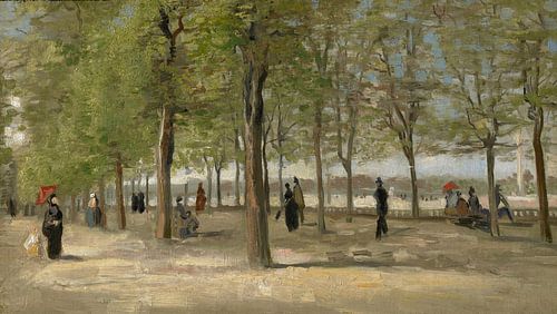 Terras in de Jardin du Luxembourg, Vincent van Gogh