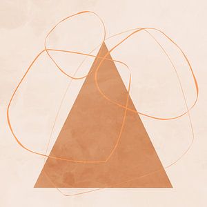 Orangefarbene Pyramide