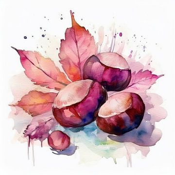 herfst Kastanjes van Evelien Prins