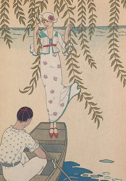 George Barbier - Midi Sur L'eau (1914) by Peter Balan