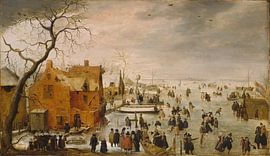 Ice landscape, Hendrik Avercamp