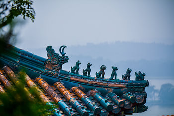Chinesische Dachdekoration