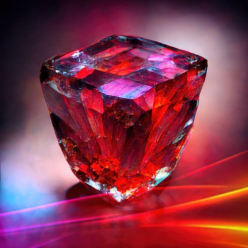 Pierre précieuse rouge