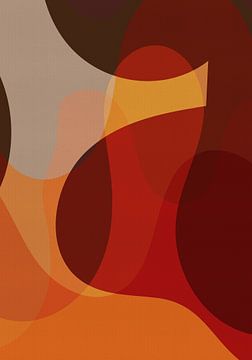 Ronde geometrie in retro vibe van Dina Dankers