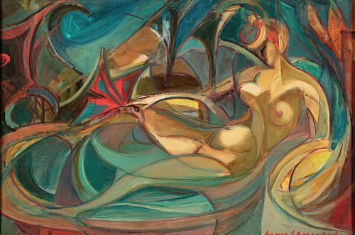 Leon Chwistek - Bathing women (around 1920)