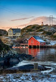 Le village de pêcheurs de Morsundet sur Harøya, Norvège sur qtx