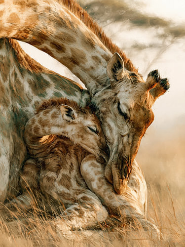 Les girafes : les âmes douces de la savane sur Max Steinwald