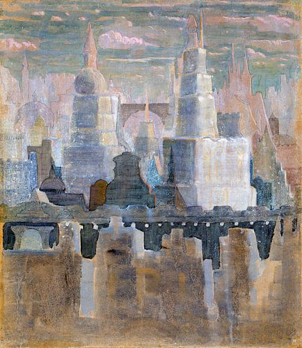 Mikalojus Konstantinas Čiurlionis – The City (from the series * 'De Stad'*), 1908
