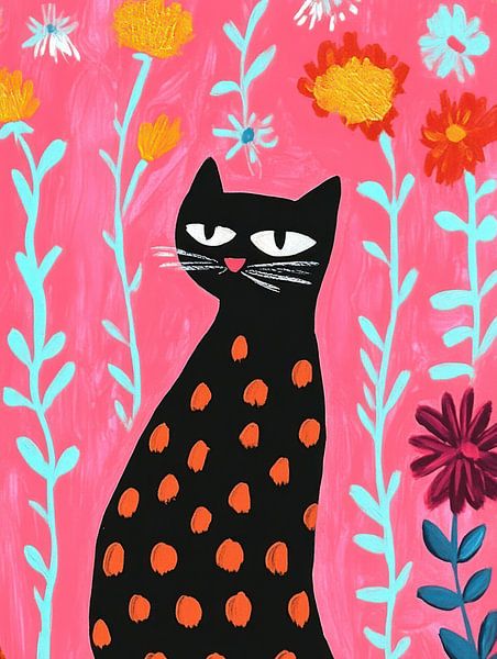 Le chat à pois par Franka Poulain